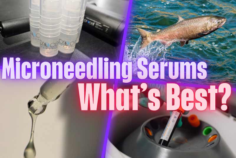 Microneedling serum comparison — growth factors, PRP, PDRN and exosomes at Hideaway Spa Windsor