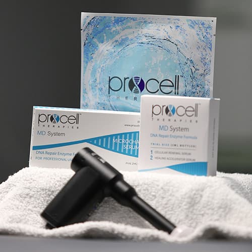 Procell microchanneling device and professional serums for microneedling in Windsor